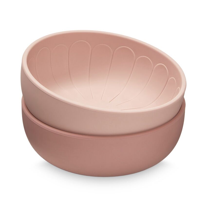 Cam Cam Silikon-Schälchen Flower „Rose Mix“, 2er-Set