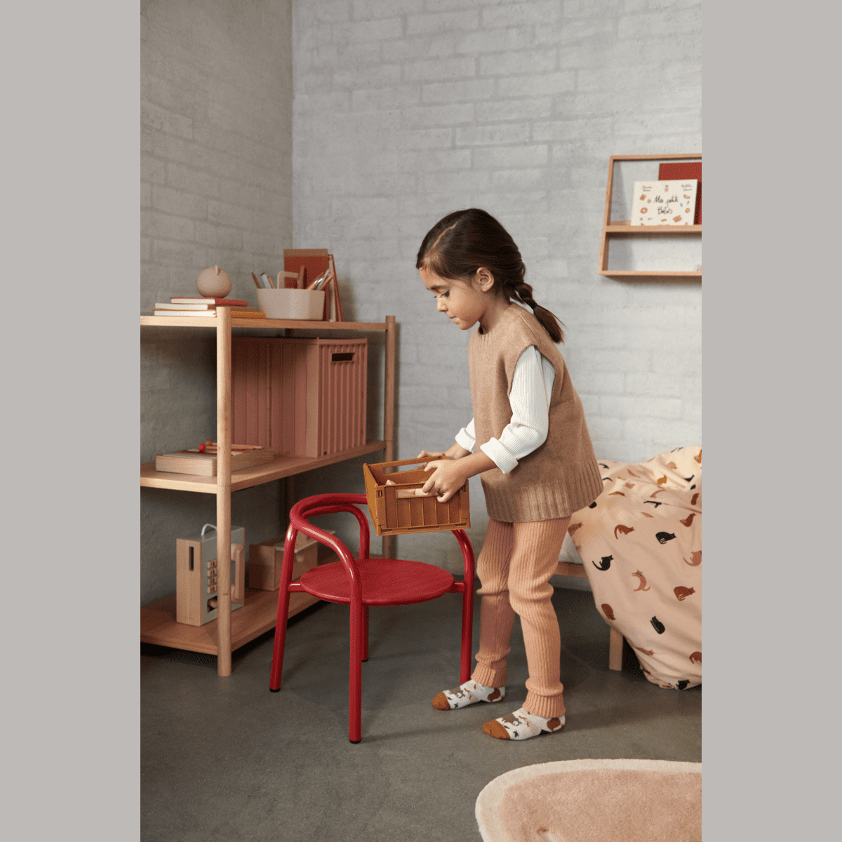 DELISTED Liewood Aufbewahrungsbox Elijah „Golden caramel“ mit Deckel, 31x30x32cm – Bild 8