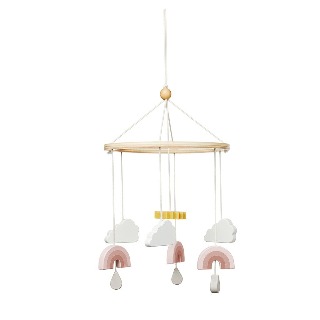 DELISTED Cam Cam Holz-Regenbogen-Mobile „Rosa “, FSC Holz