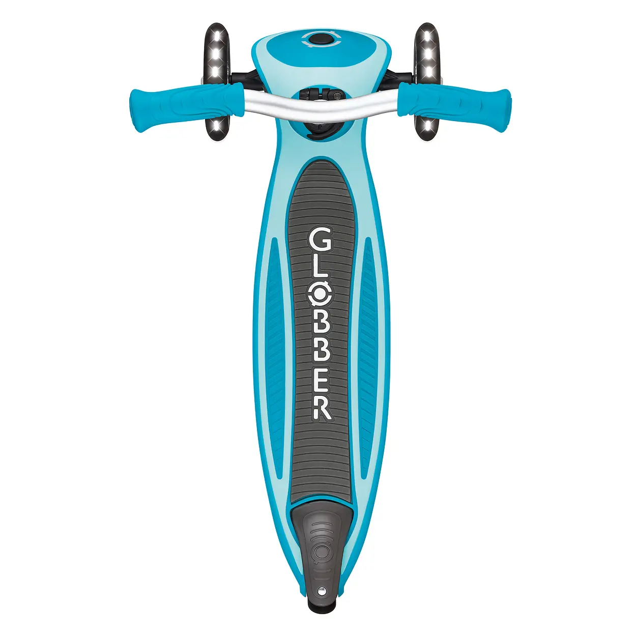 Globber Roller Master Lights mit Leuchtrollen – blau, 4-14 Jahre