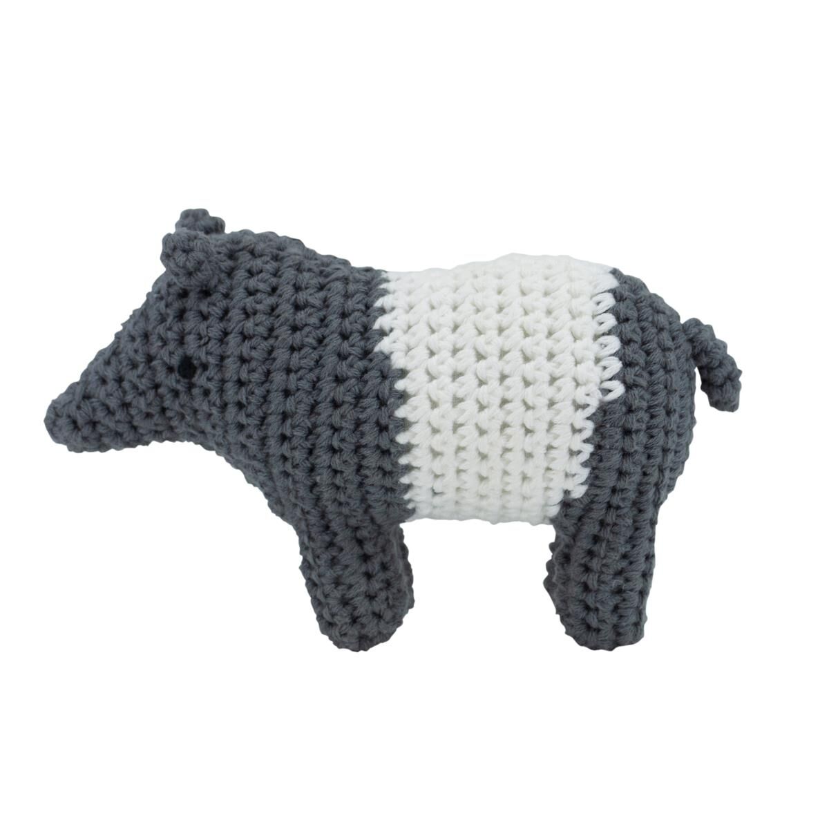 Sebra Häkel-Rassel Tip der Tapir, shadow grey 01