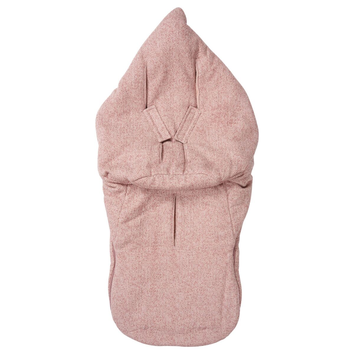 koeka Buggy Fußsack Vigo Teddy old pink : shadow pink Rückseite