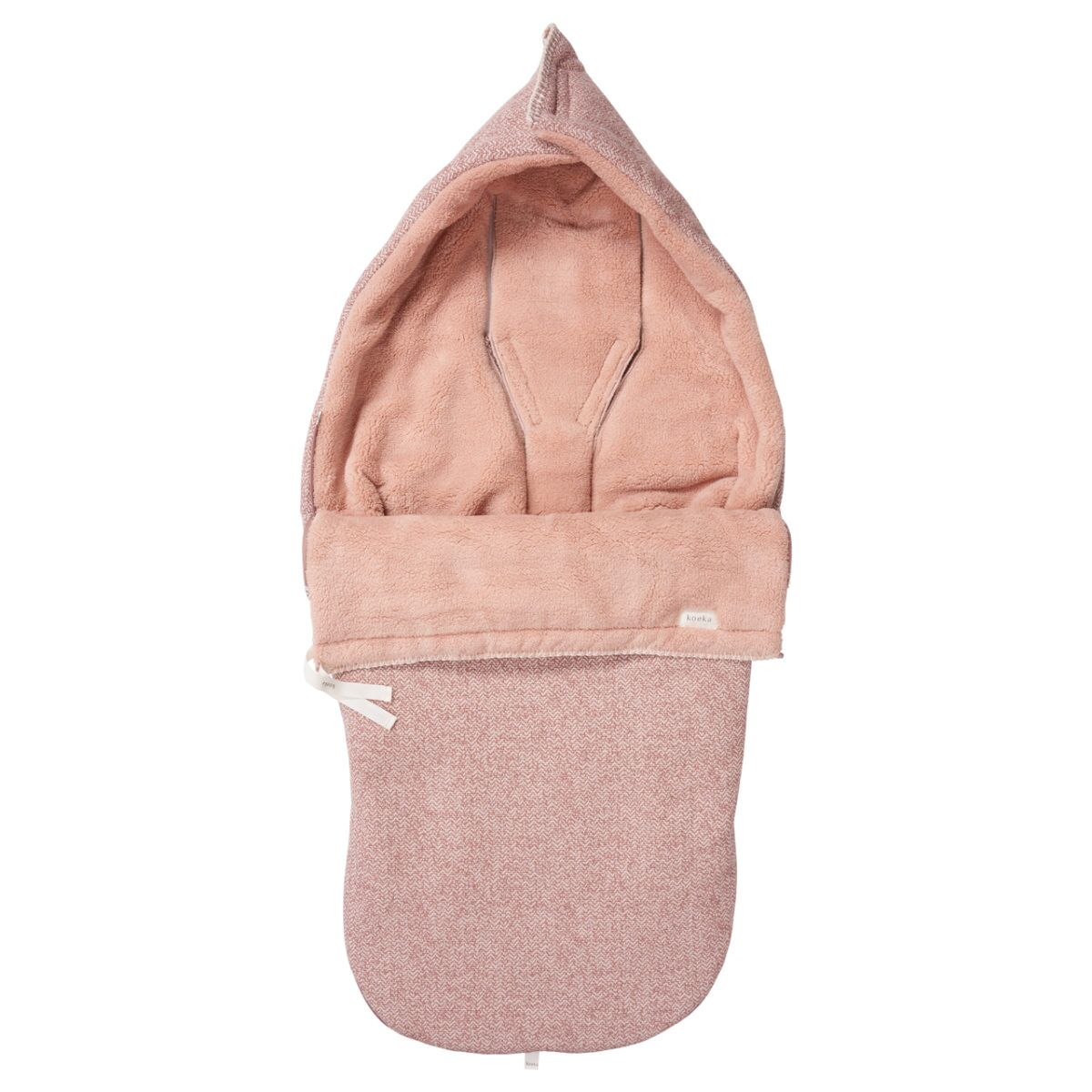 koeka Buggy Fußsack Vigo Teddy old pink : shadow pink