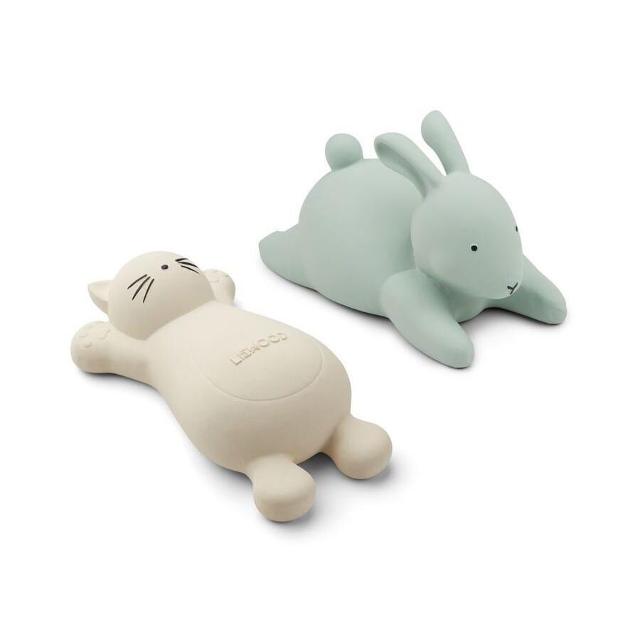Liewood Vikky Badespielzeug „Cat creme“, Silikon, 2er-Set