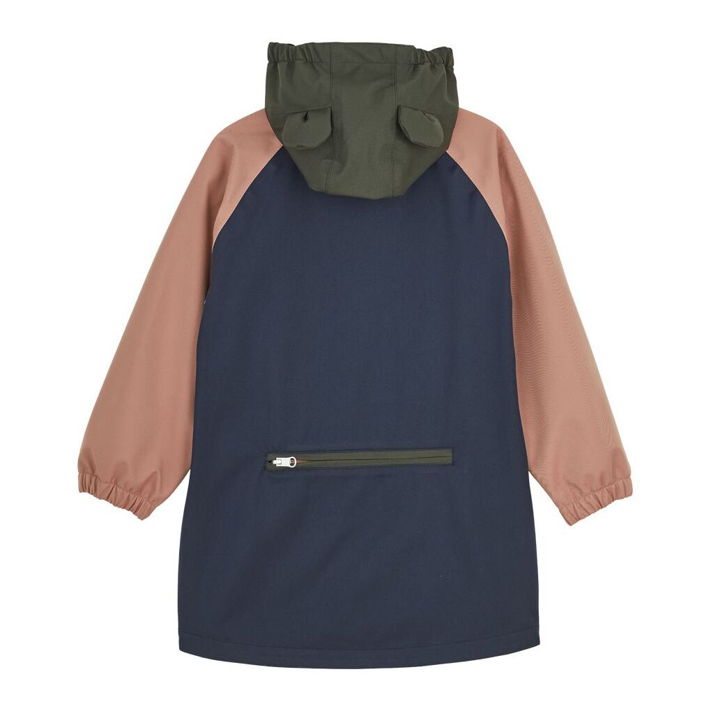 Liewood Blake Regenjacke „Dark rose multi mix“ hinten