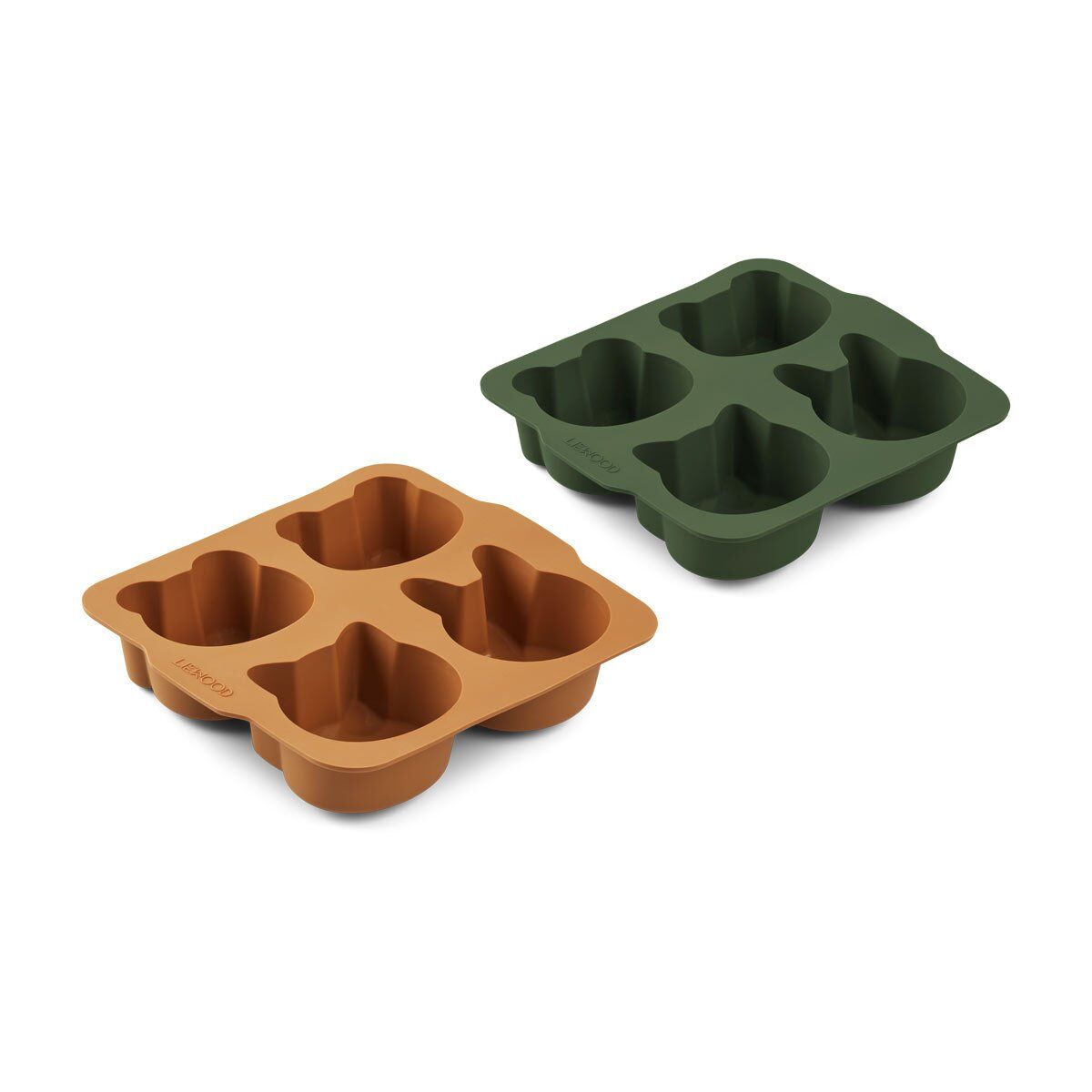 Liewood Mariam Backförmchen „Hunter green : mustard mix“, 2er-Set