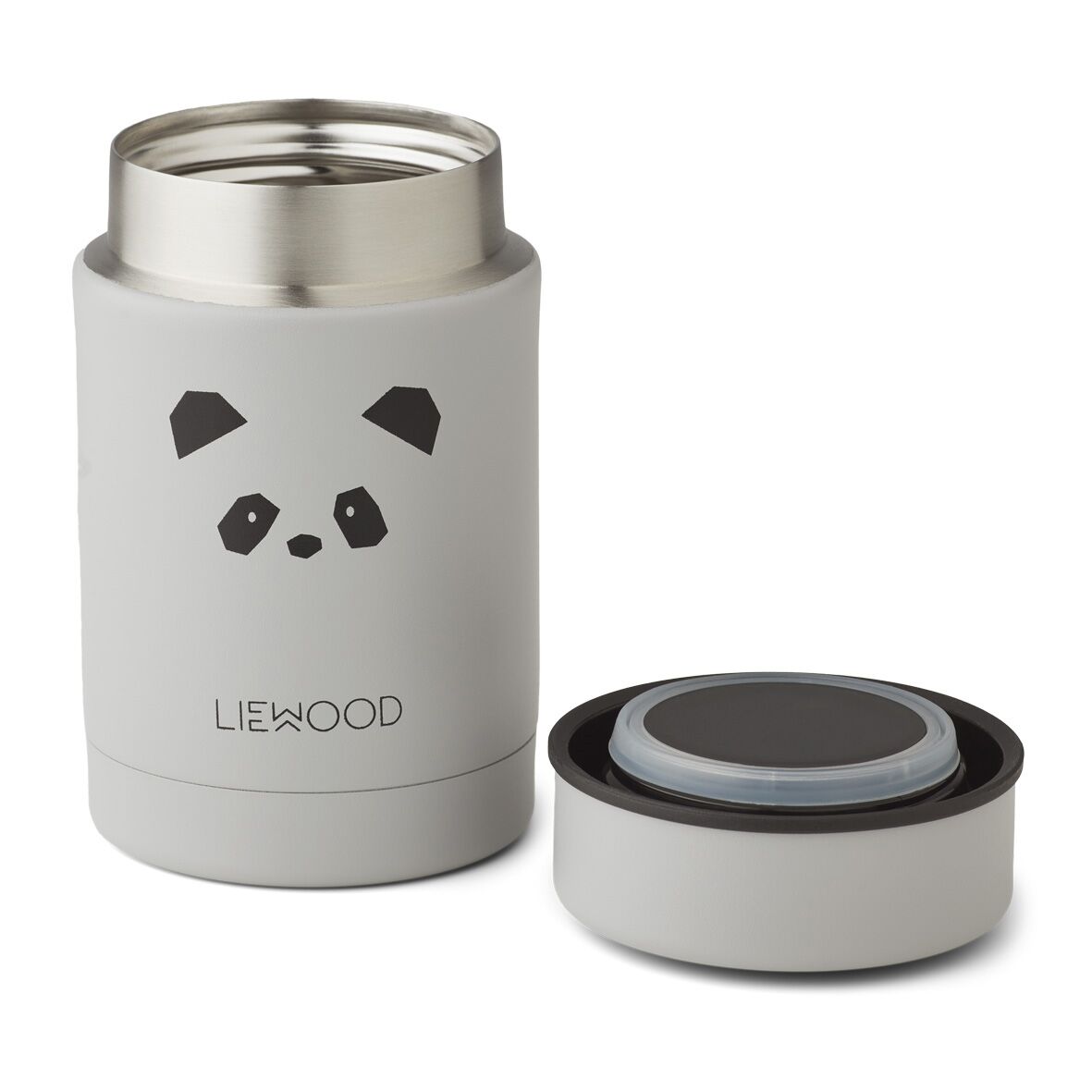 Liewood Nadja Thermobehälter „Panda light grey“