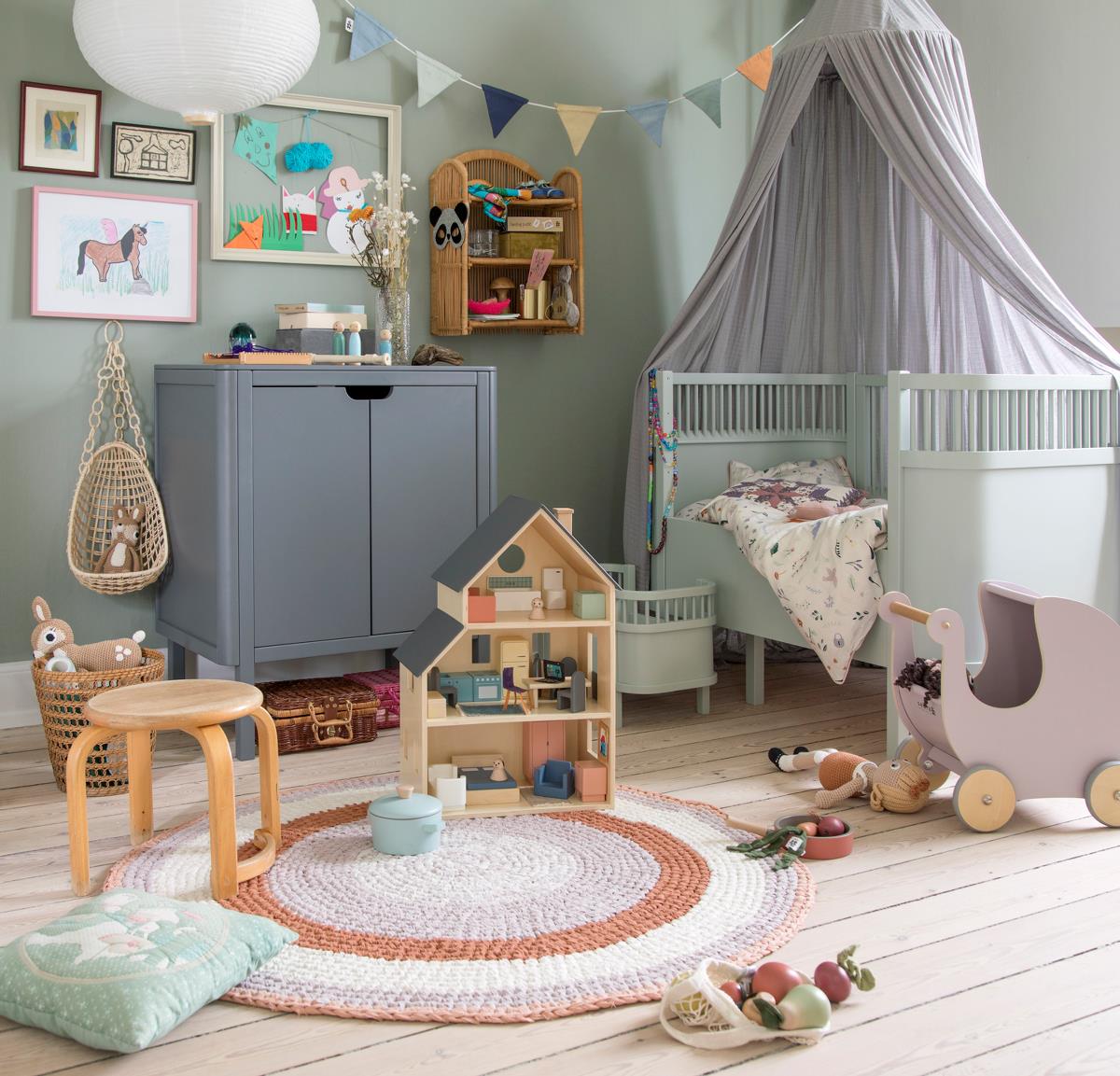Sebra Bett „Mist Green“, Babybett & JuniorbettFSC™ Mix – Bild 5