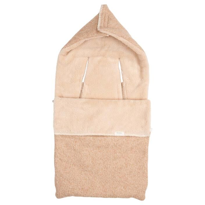 koeka Fußsack Vigo Teddy caramel : soft caramel für Babyschalen 1