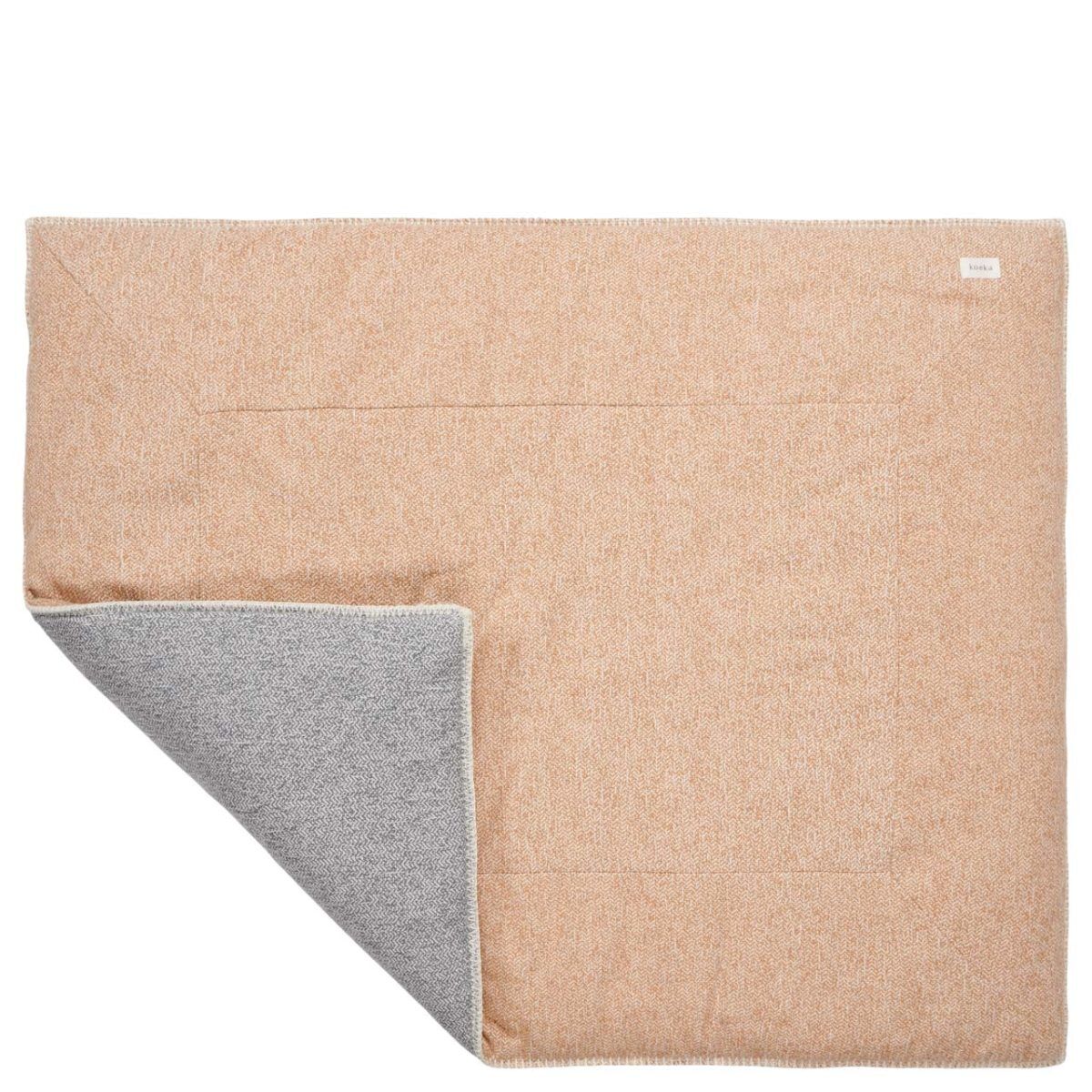 koeka Krabbeldecke Vigo „caramel : sparkle grey“, 75x95cm