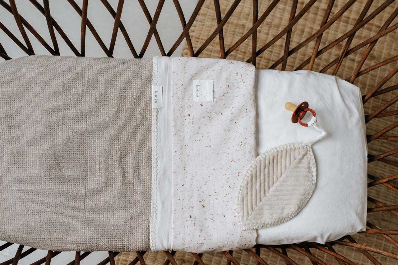 koeka Babydecke Cairo, Flanell, clay, 75x100cm 03
