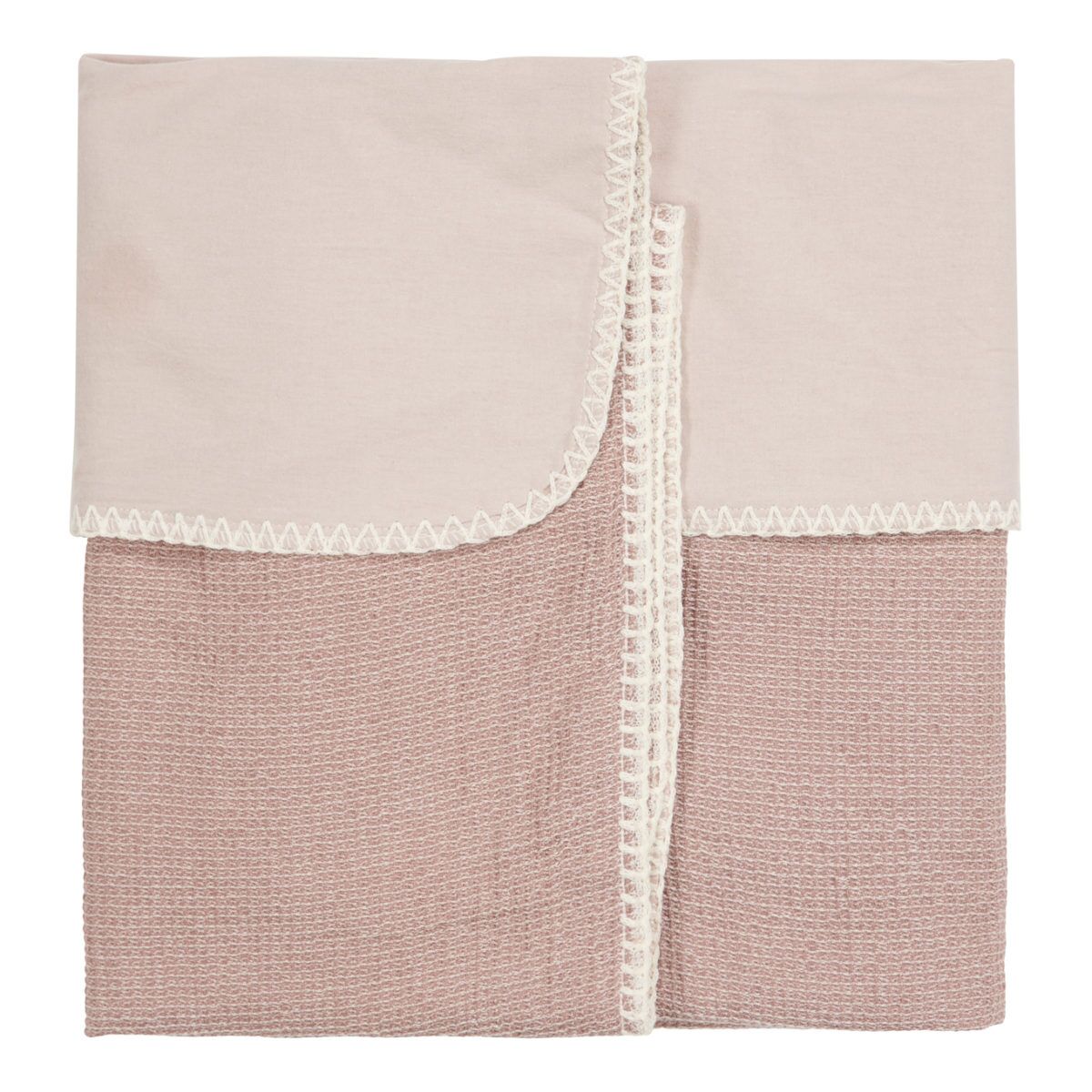 koeka Babydecke Cairo, Flanell, plum, 75x100cm 02