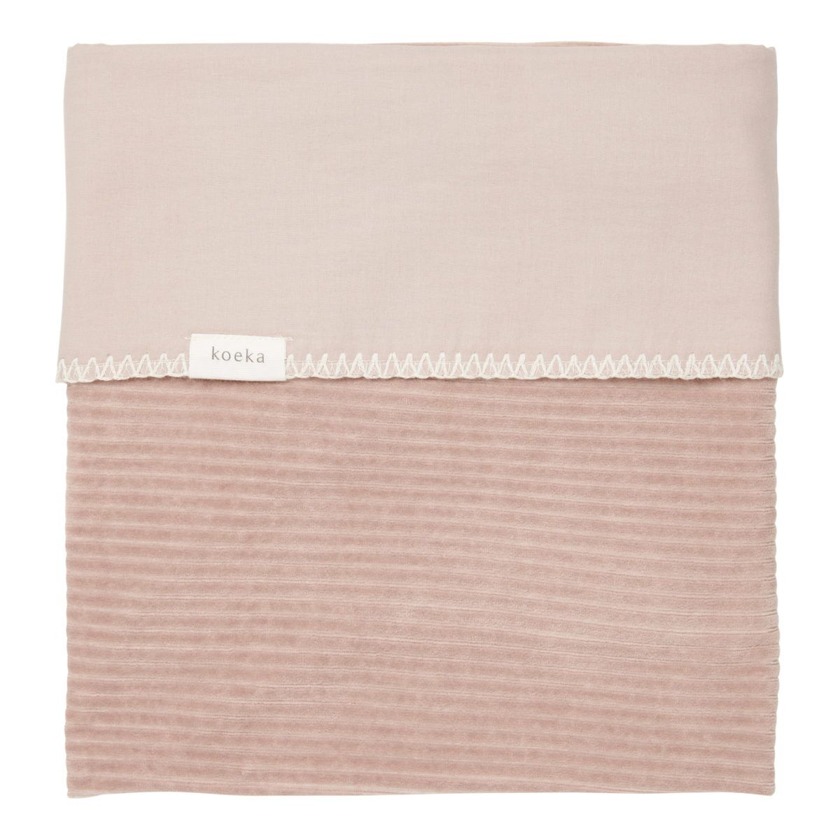 koeka Babydecke Vik, Flanell, grey pink, 75x100cm 01