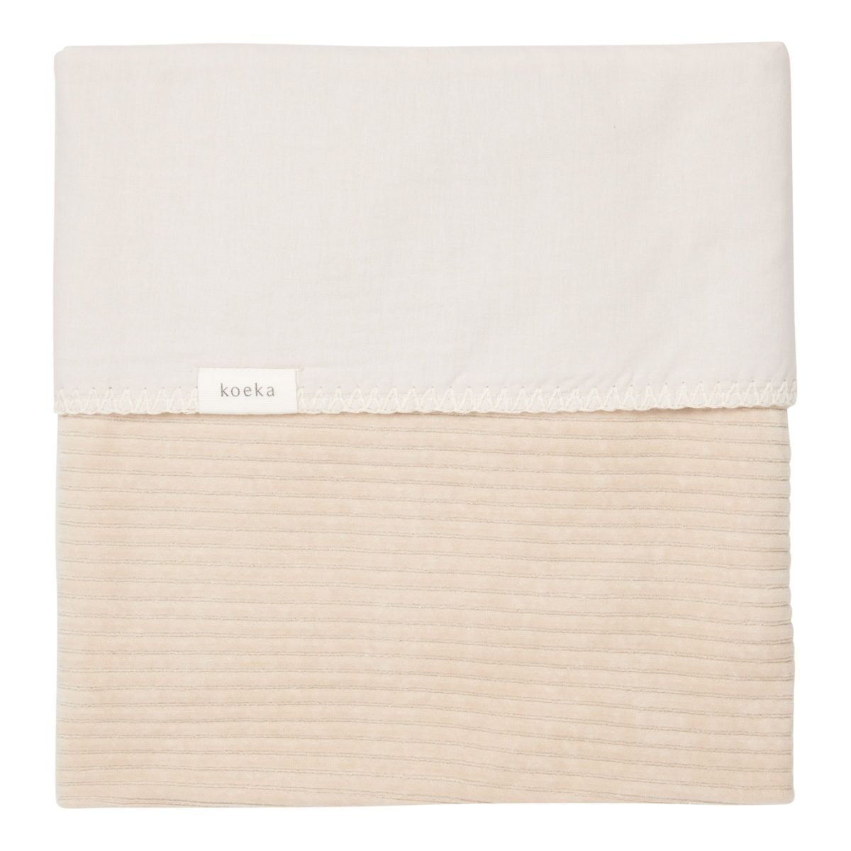 koeka Babydecke Vik, Flanell, sand, 75x100cm 01