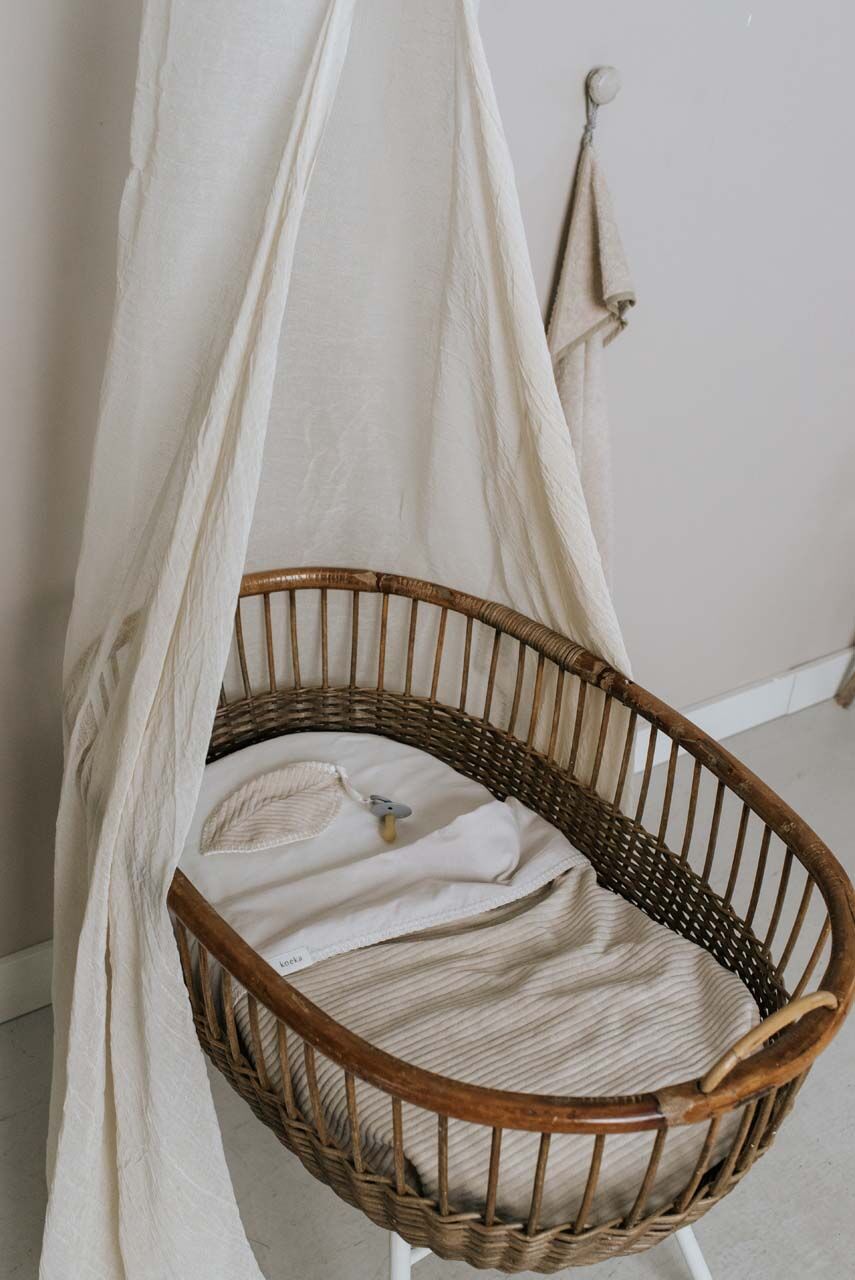 koeka Babydecke Vik, Flanell, sand, 75x100cm 04
