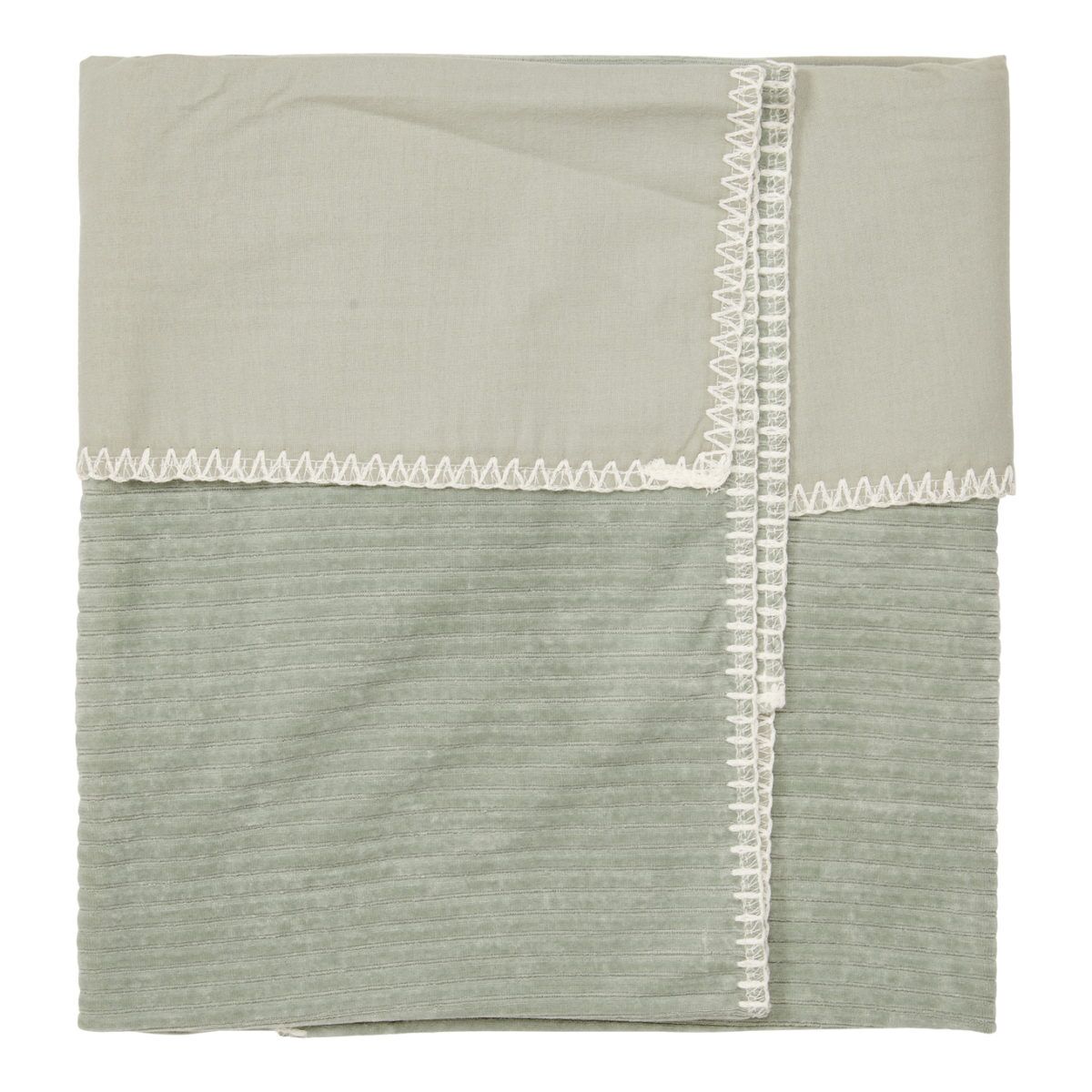 koeka Babydecke Vik, Flanell, shadow green, 75x100cm 02