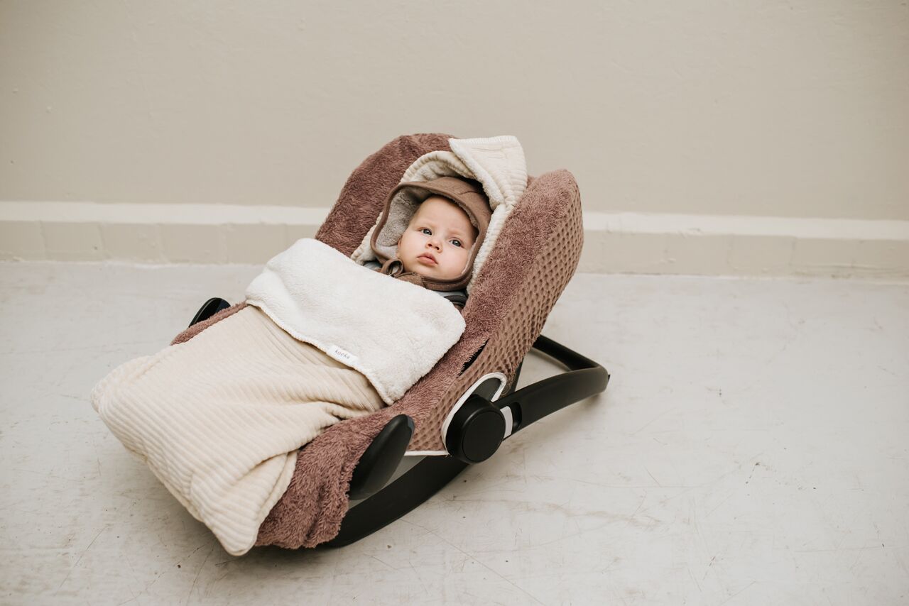 koeka Fußsack Vik Plüsch, sand, 3:5 Punkte Mood