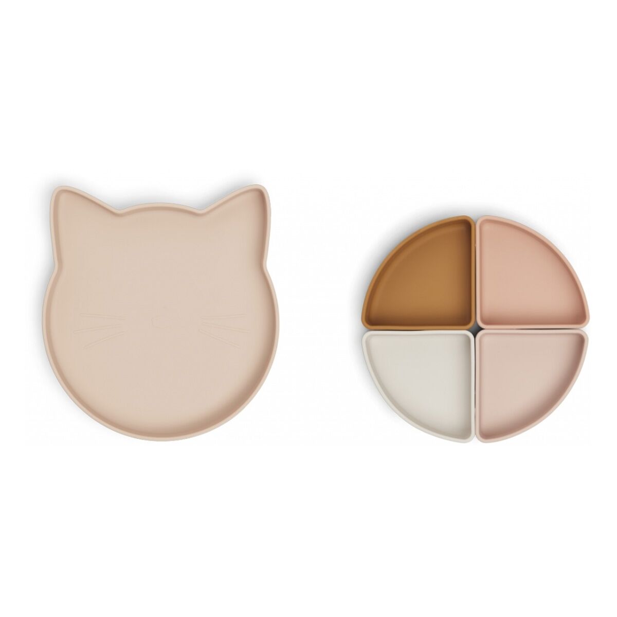 Liewood Arne Menüteller „Cat rose multi mix“, Silikon Kinderteller 02