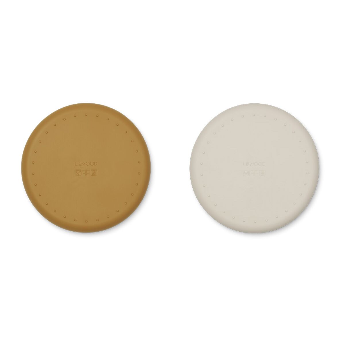 Liewood Harvey Silikon Menüteller „Golden caramel / sandy mix“ 03