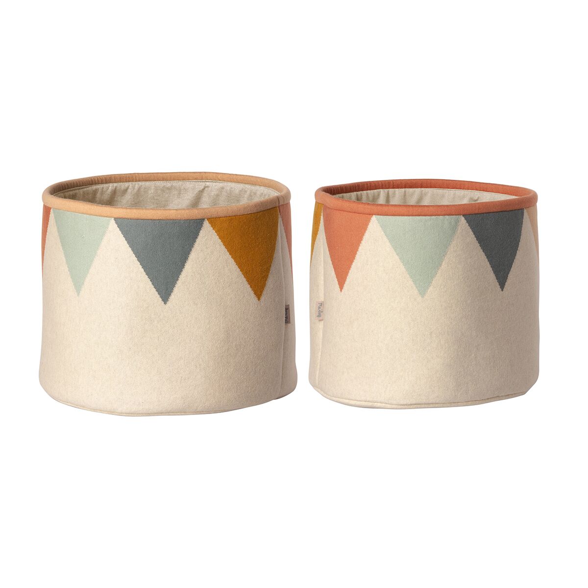 Maileg Stoffkorb für Spielzeug „rose“, 2er-Set, ø36cm