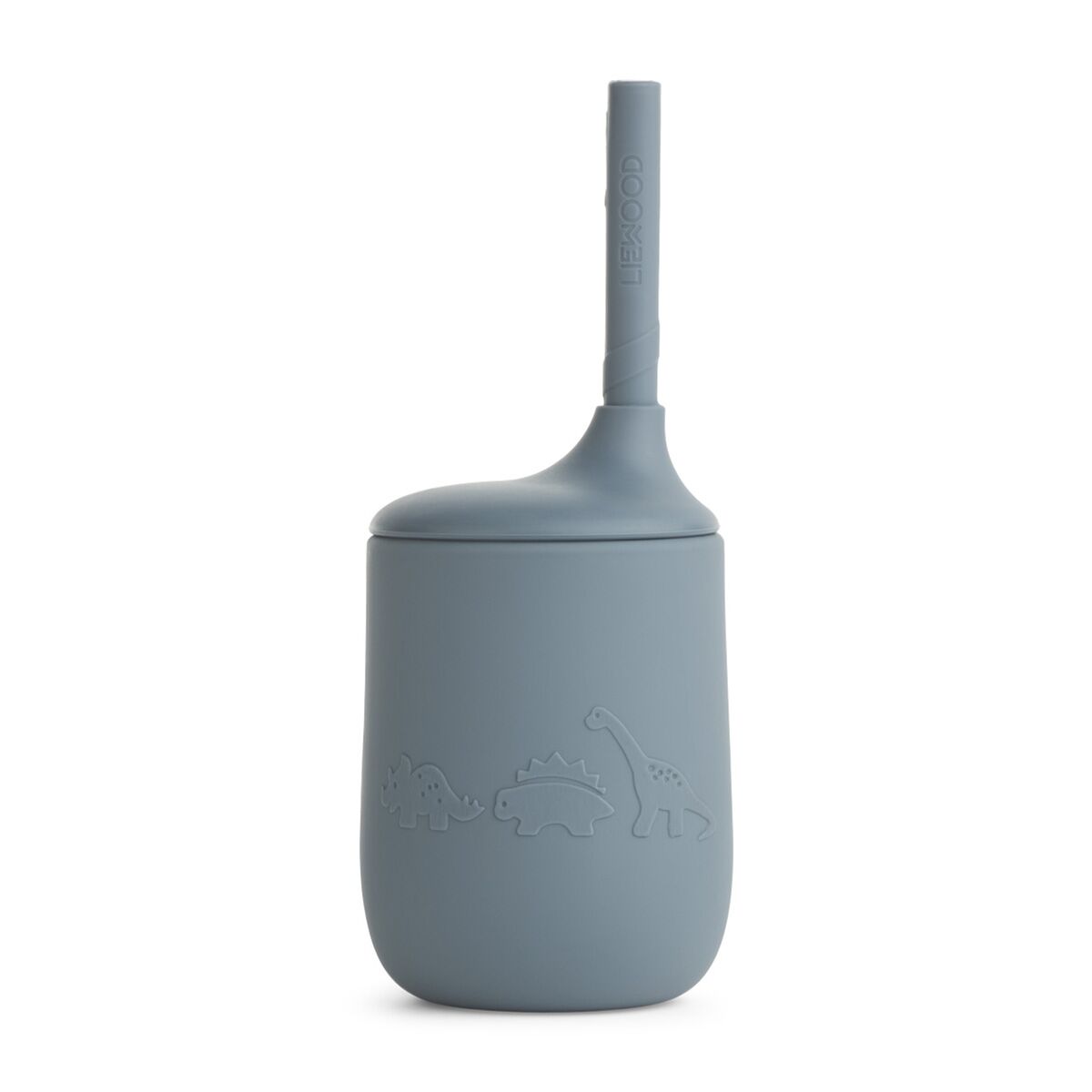 Liewood Ellis Trinkbecher „Dino whale blue“ aus Silikon