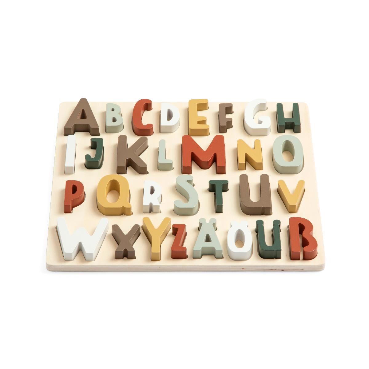 Sebra Buchstaben-Puzzle aus Holz, mixed colours