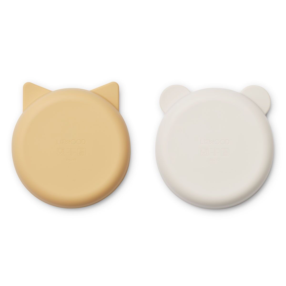 DELISTED Liewood Vanessa Snackschale „Jojoba / Sea shell mix“, Silikon, 2er-Set, ø15cm – Bild 3
