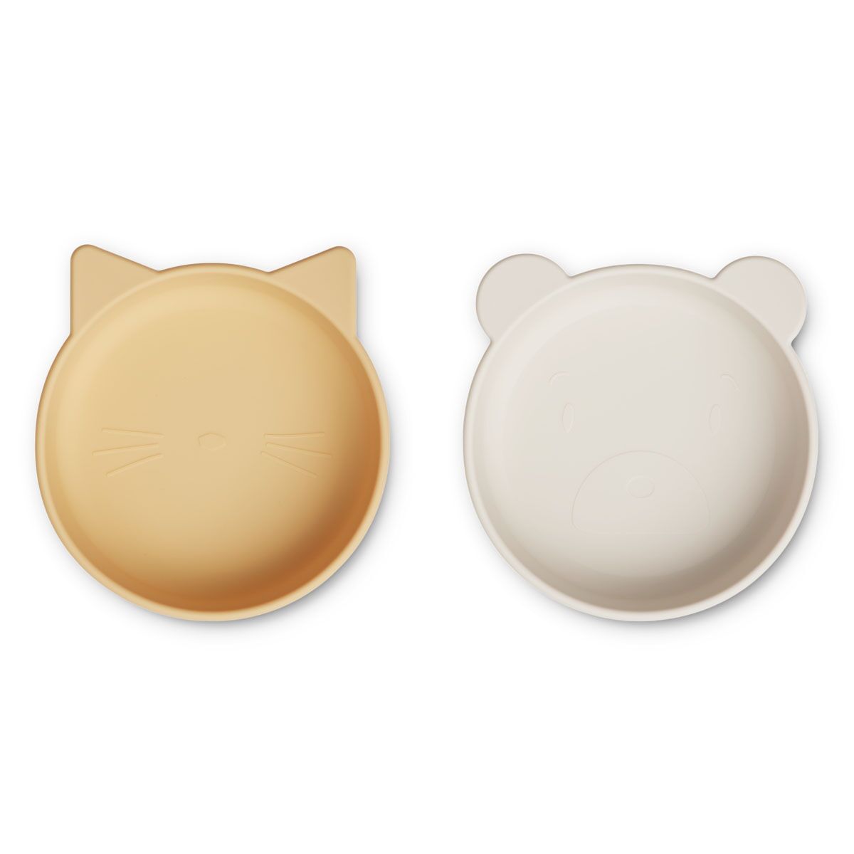 DELISTED Liewood Vanessa Snackschale „Jojoba / Sea shell mix“, Silikon, 2er-Set, ø15cm
