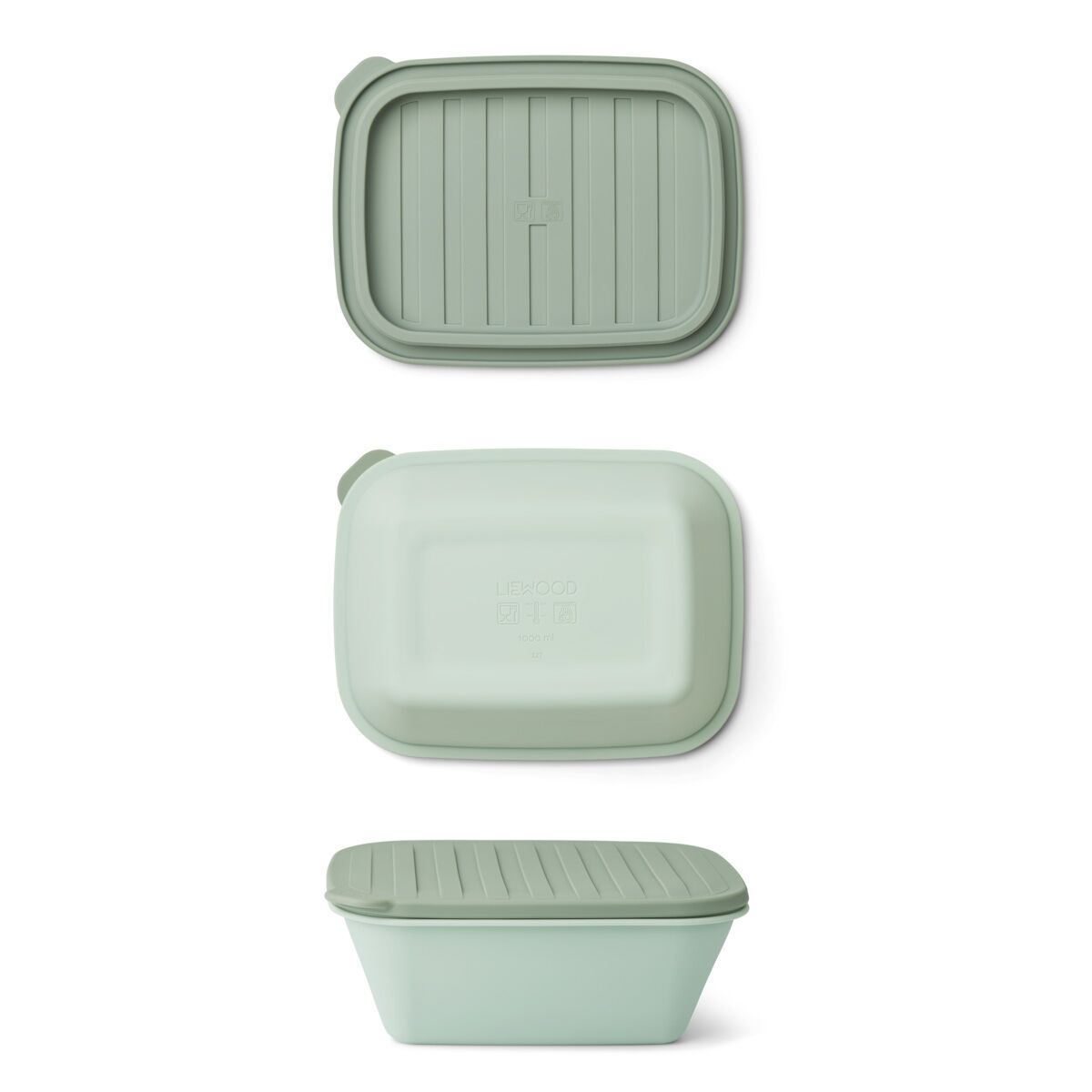 Liewood Franklin faltbare Silikonschale „Dusty mint / faune green mix“, L19cm – Bild 4