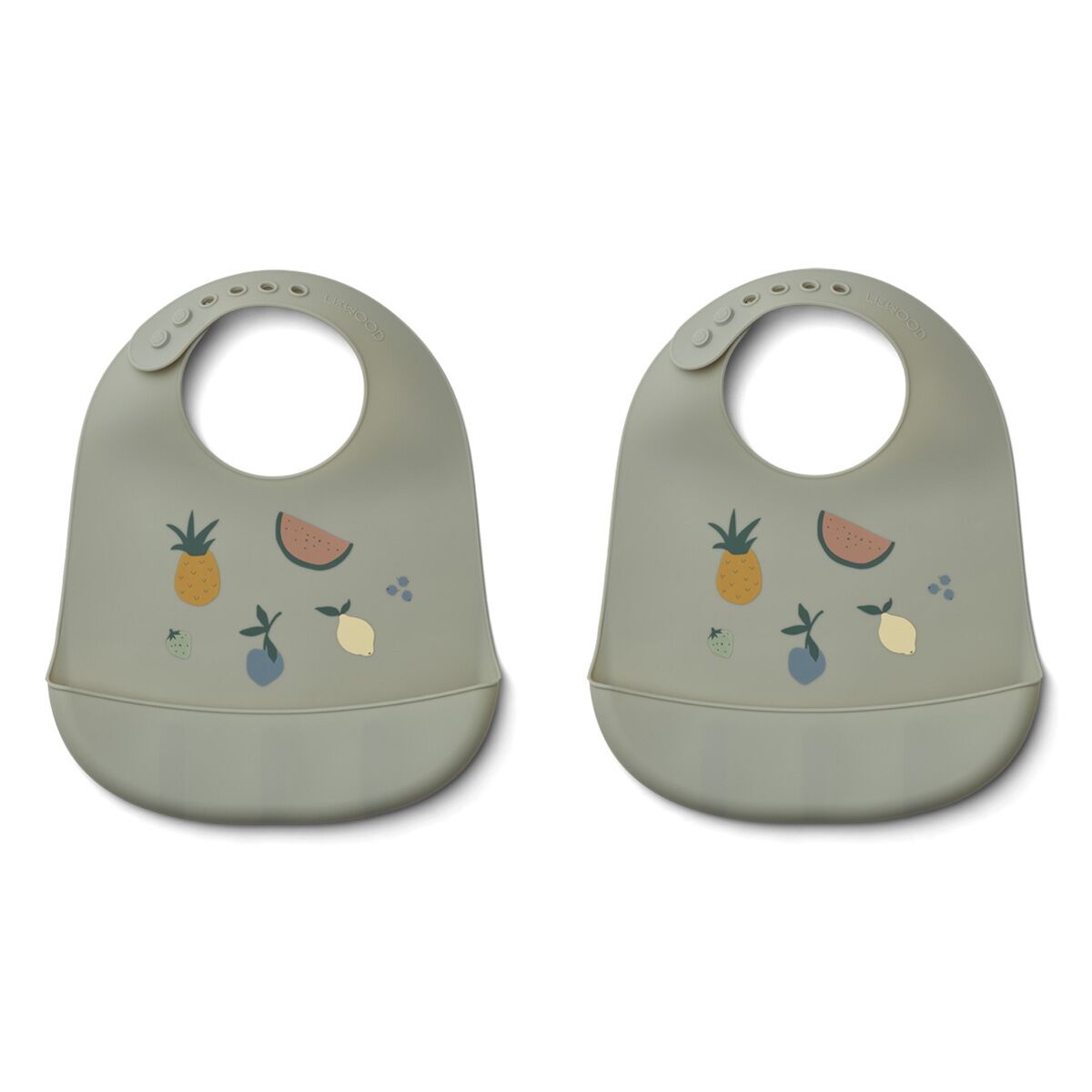Liewood Tilda Silikon Lätzchen „Fruit dove blue“, 2er Set 01