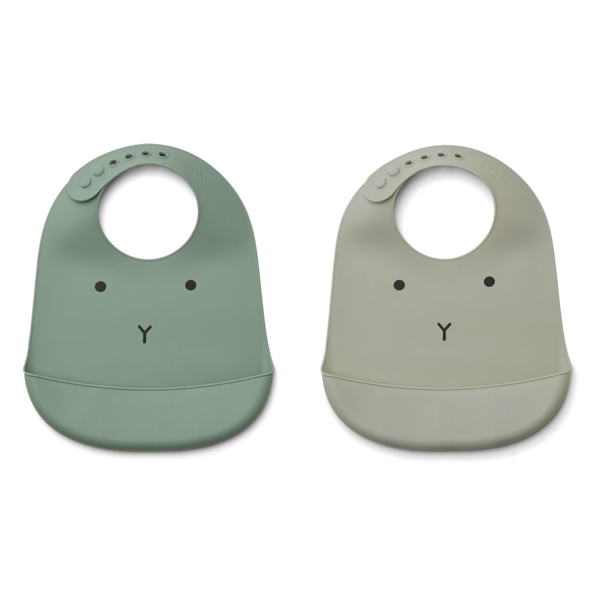 Liewood Tilda Silikon Lätzchen „Rabbit mint mix“, 2er Set