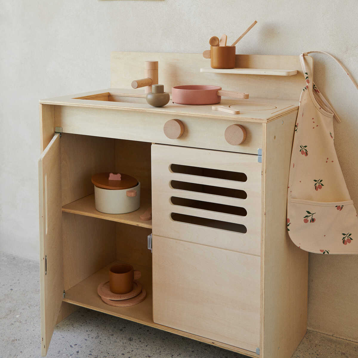 DELISTED Liewood Kinderspielküche Mario „Golden caramel“, Buchenholz – Bild 5