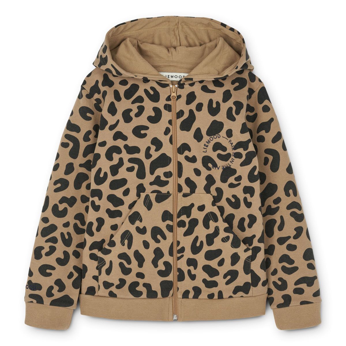 Liewood Kinder-Hoodie Baldur „Mega leo / Oat mix“, Gr. 92, 104, 116