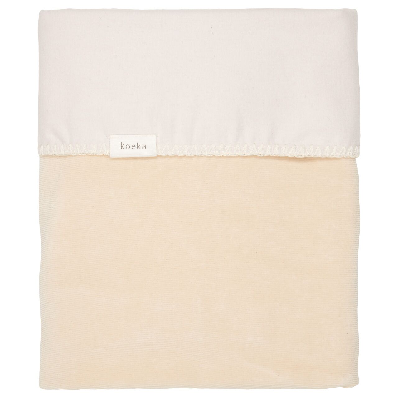 koeka Babydecke Oddi Flanell „warm white“, 75x100cm