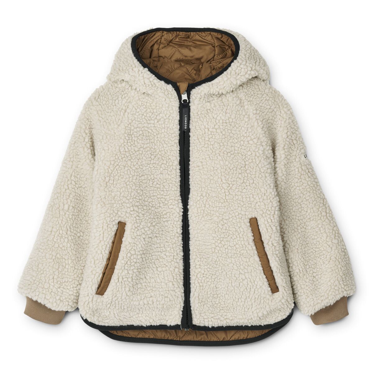 DELISTED Liewood Jackson Thermo-Wendejacke für Kinder „Pecan / Sandy mix“