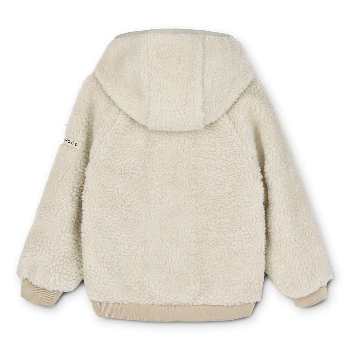 Liewood Yves Sherpa Kapuzenjacke für Kinder „Pecan / Sandy mix“, 1-6J – Bild 2