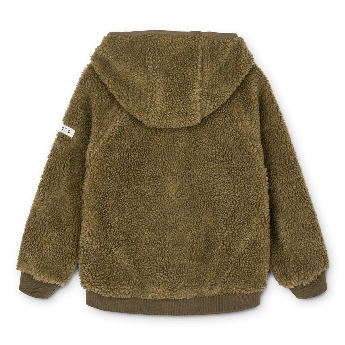 DELISTED Liewood Yves Sherpa Kapuzenjacke für Kinder „Khaki black mix“, 1-6 Jahre – Bild 2
