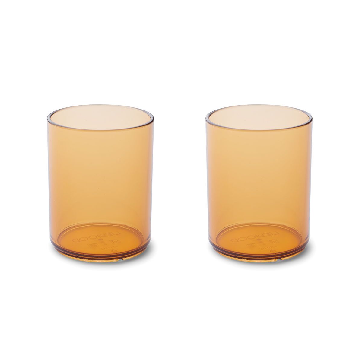 DELISTED Liewood Tritan-Kinderbecher Mika „Mustard“, 2er-Set, 250ml, bruchsicher