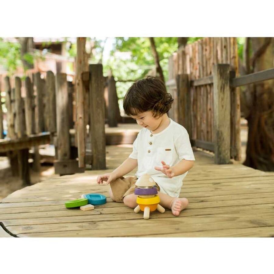 PlanToys Stapelrakete aus Holz – Bild 2
