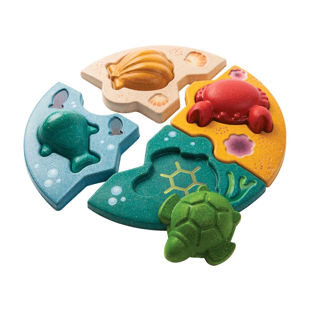 PlanToys Unterwasserpuzzle aus Holz