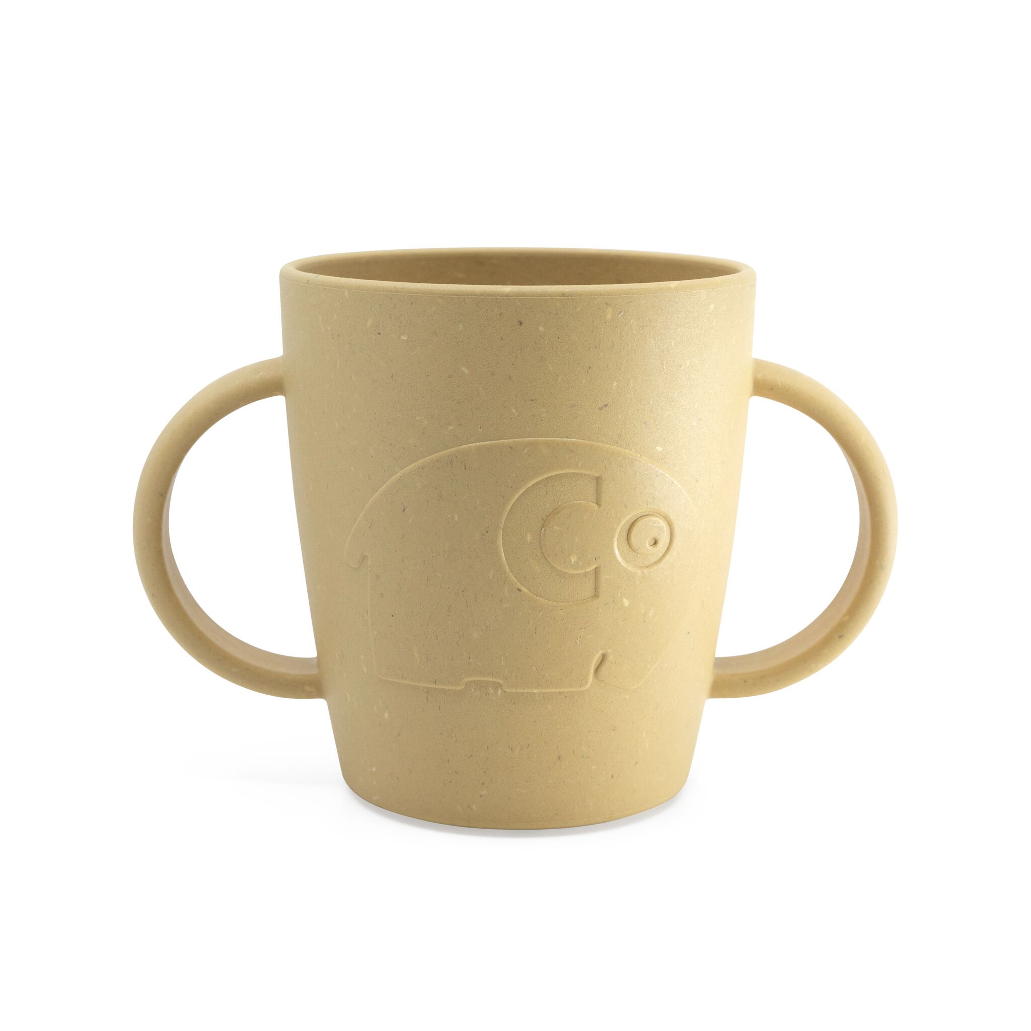 DELISTED Sebra MUMS, Tasse mit Henkel „wheat yellow“, Biokunststoff
