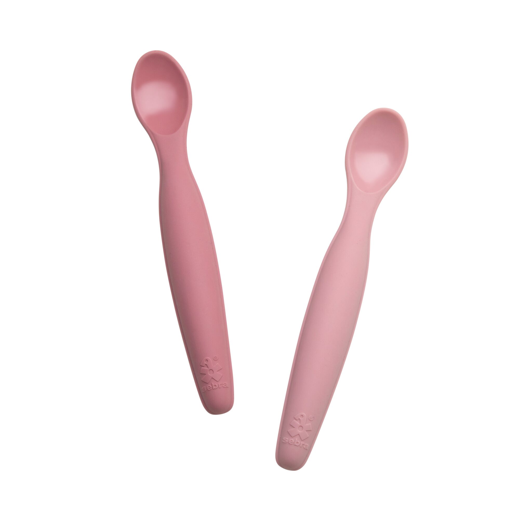 Sebra Silikon Löffel-Set, lang, blossom pink