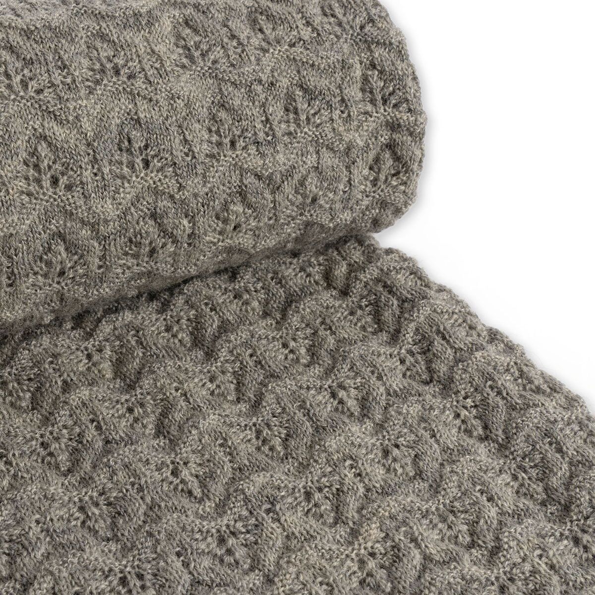 Konges Sløjd Babydecke „Grey Melange“, Merinowolle, 100x70cm – Bild 2