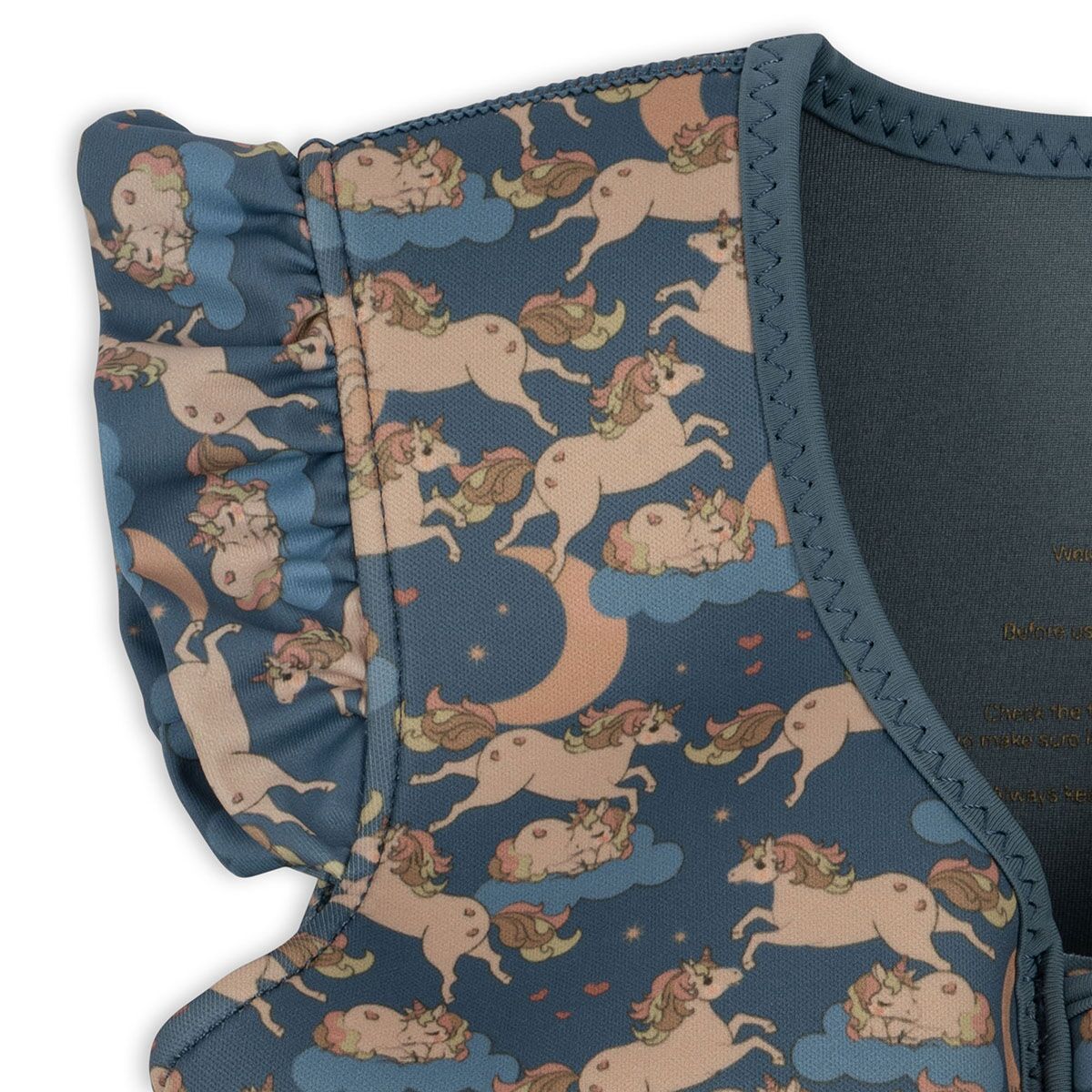 DELISTED Konges Sløjd Kinder-Schwimmweste „Unicorn Blue“, Neopren – Bild 3