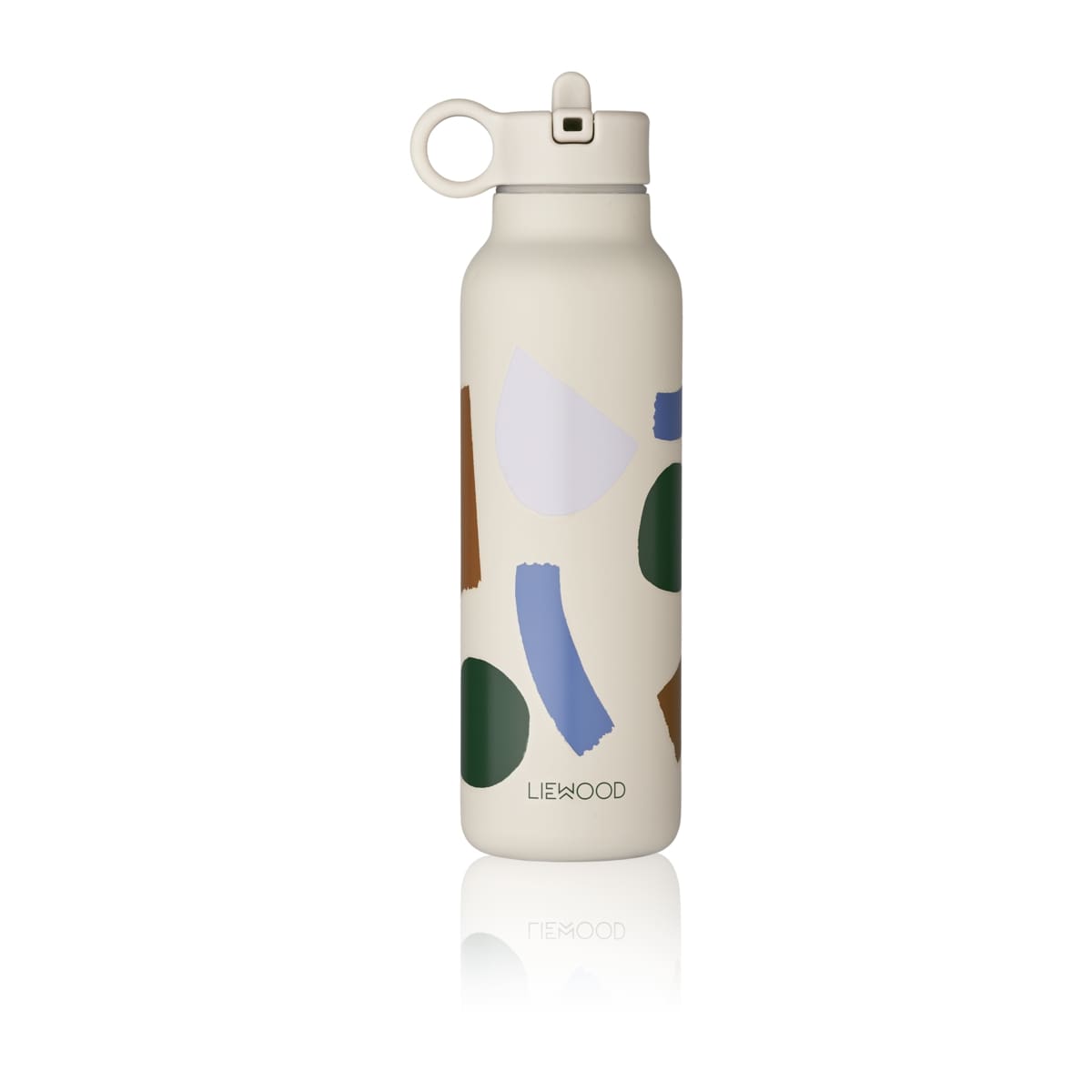 Liewood Falk water bottle 350 ml_LW15024_1028_Paint stroke Sandy_1-23_1