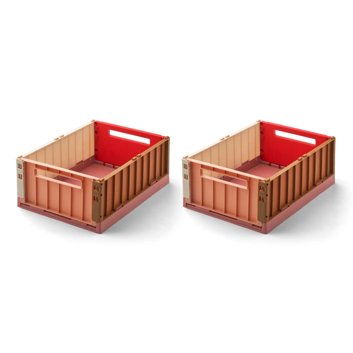 Liewood Weston storage box M 2-pack_LW14677_0106_Dusty raspberry multi mix_2