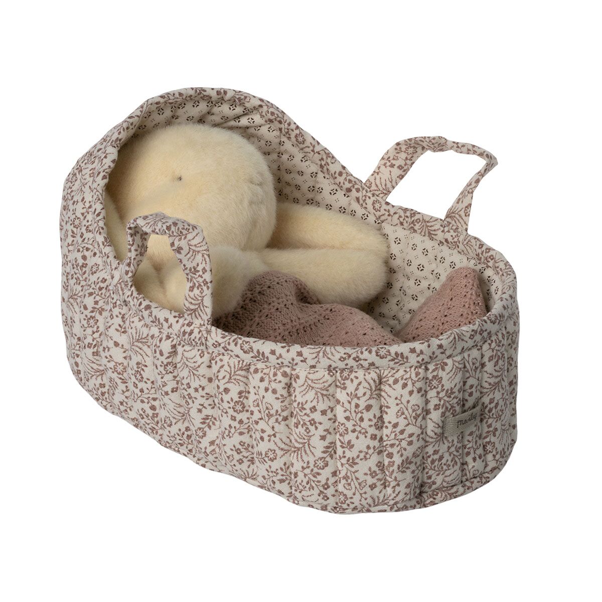 DELISTED Maileg Babytragetasche aus Stoff, Groß - Weiß, 17x14cm – Bild 3
