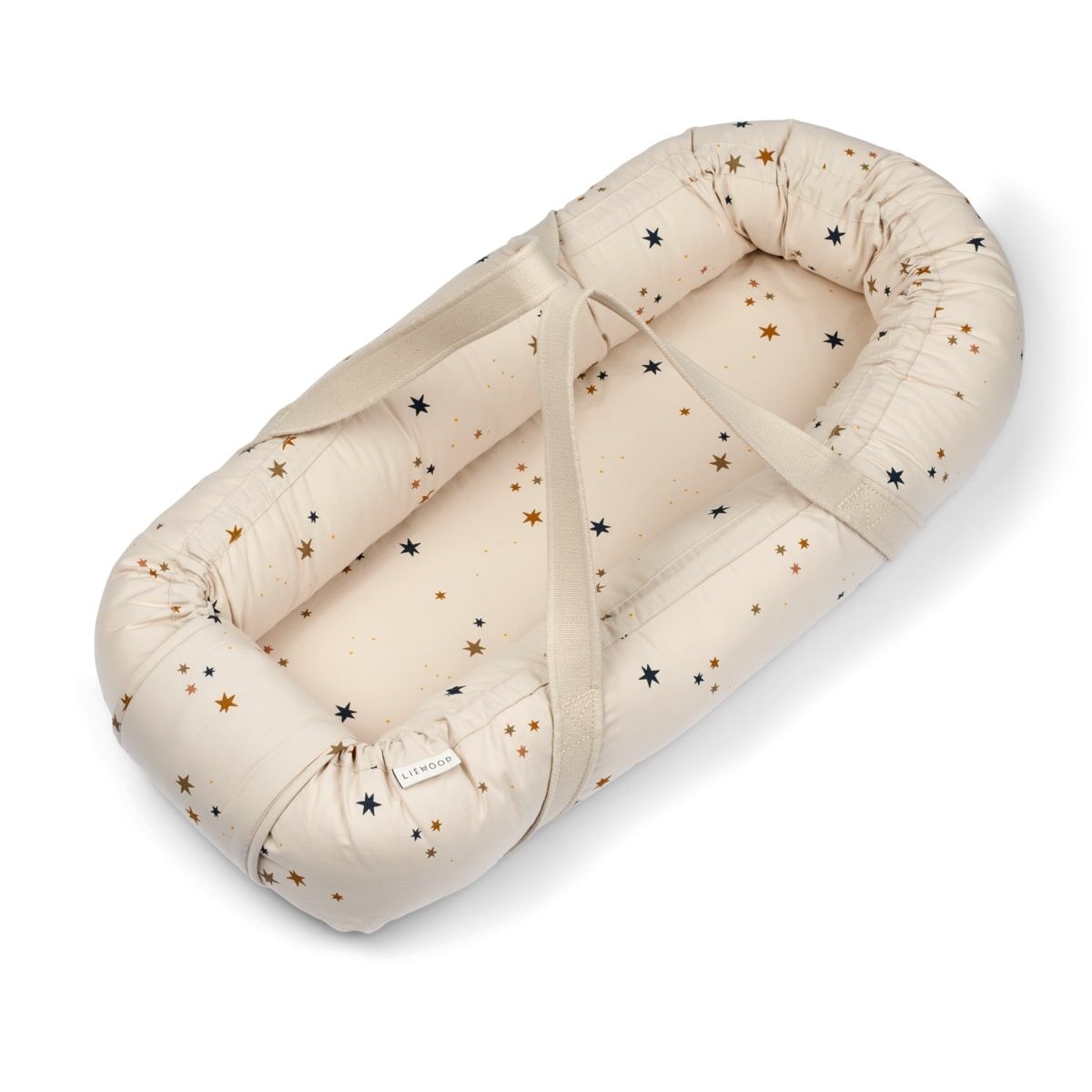 Liewood Gro Babylift : Babynest „Star bright : Sandy“, Bio-Baumwolle LW12378_1557_1