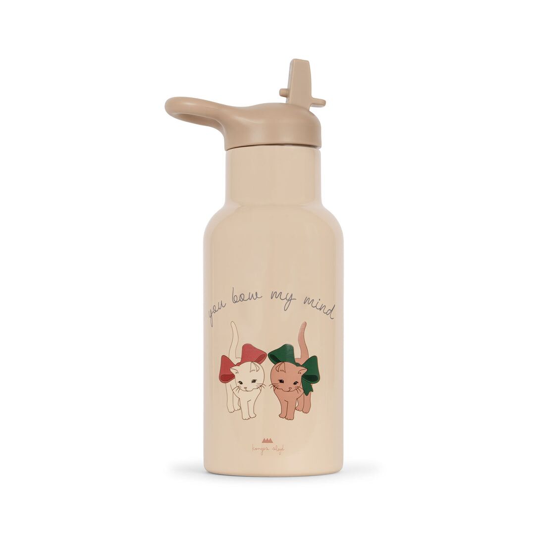 DELISTED Konges Sløjd Edelstahl-Trinkflasche „Bow Kitty“ 350ml – Bild 3