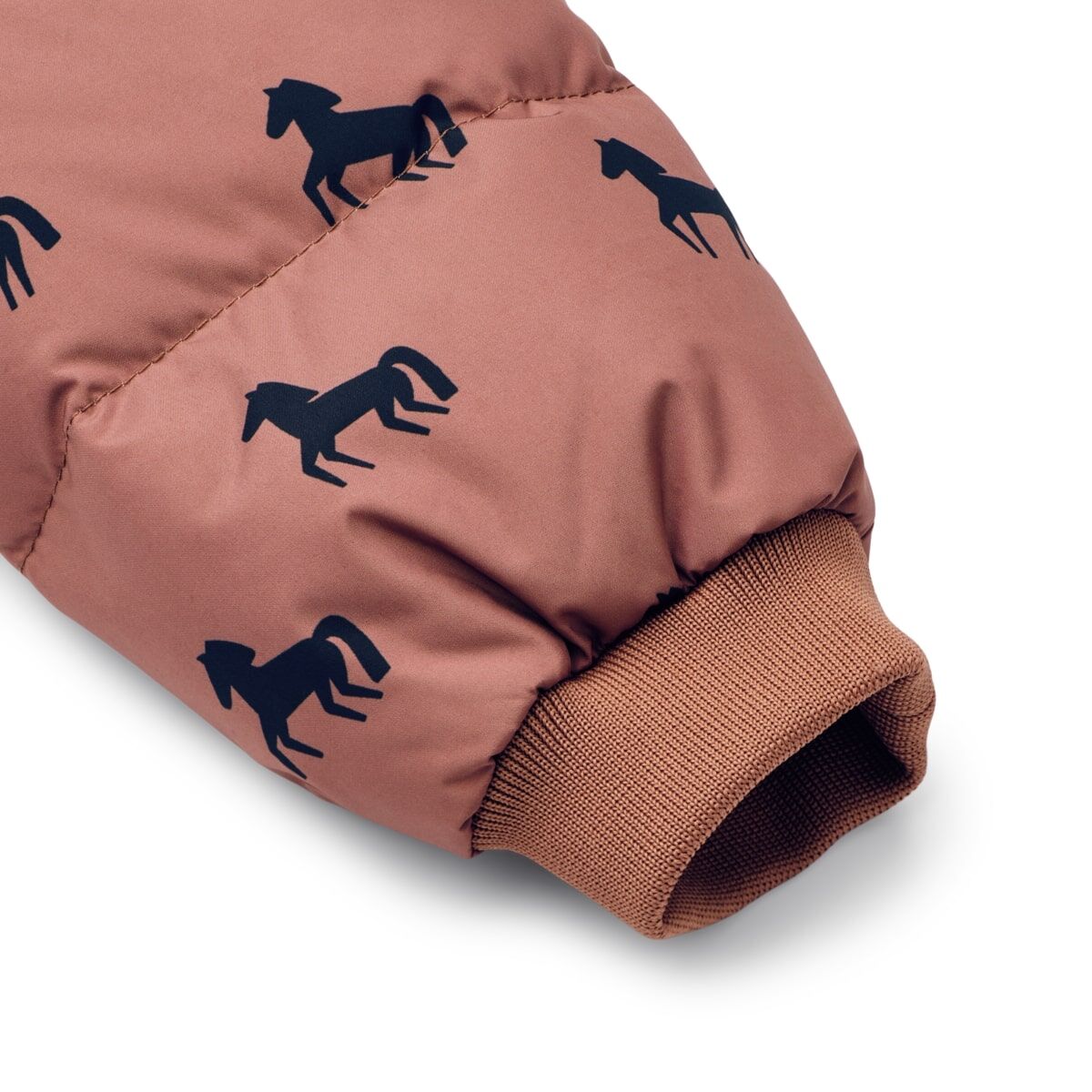Liewood Polle Daunenjacke für Kinder „Horses / Dark rosetta“, Gr. 68-104 – Bild 5